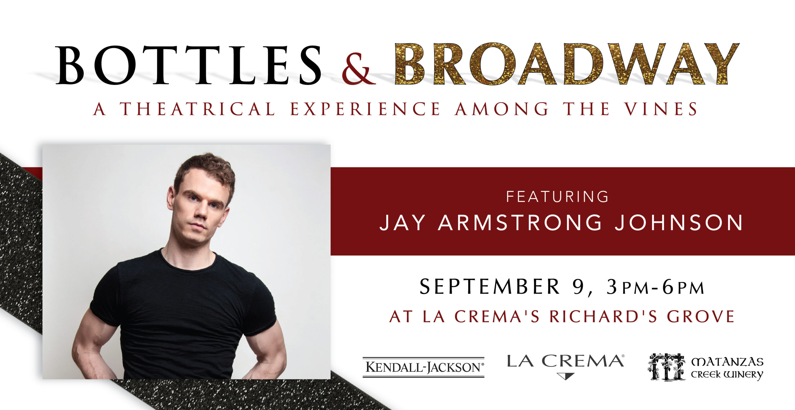 Poster for Bottles & Broadway with Jay Armstrong Johnson
